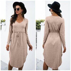 Anna Kaci ANALIA MINI DRESS Tan Size Small